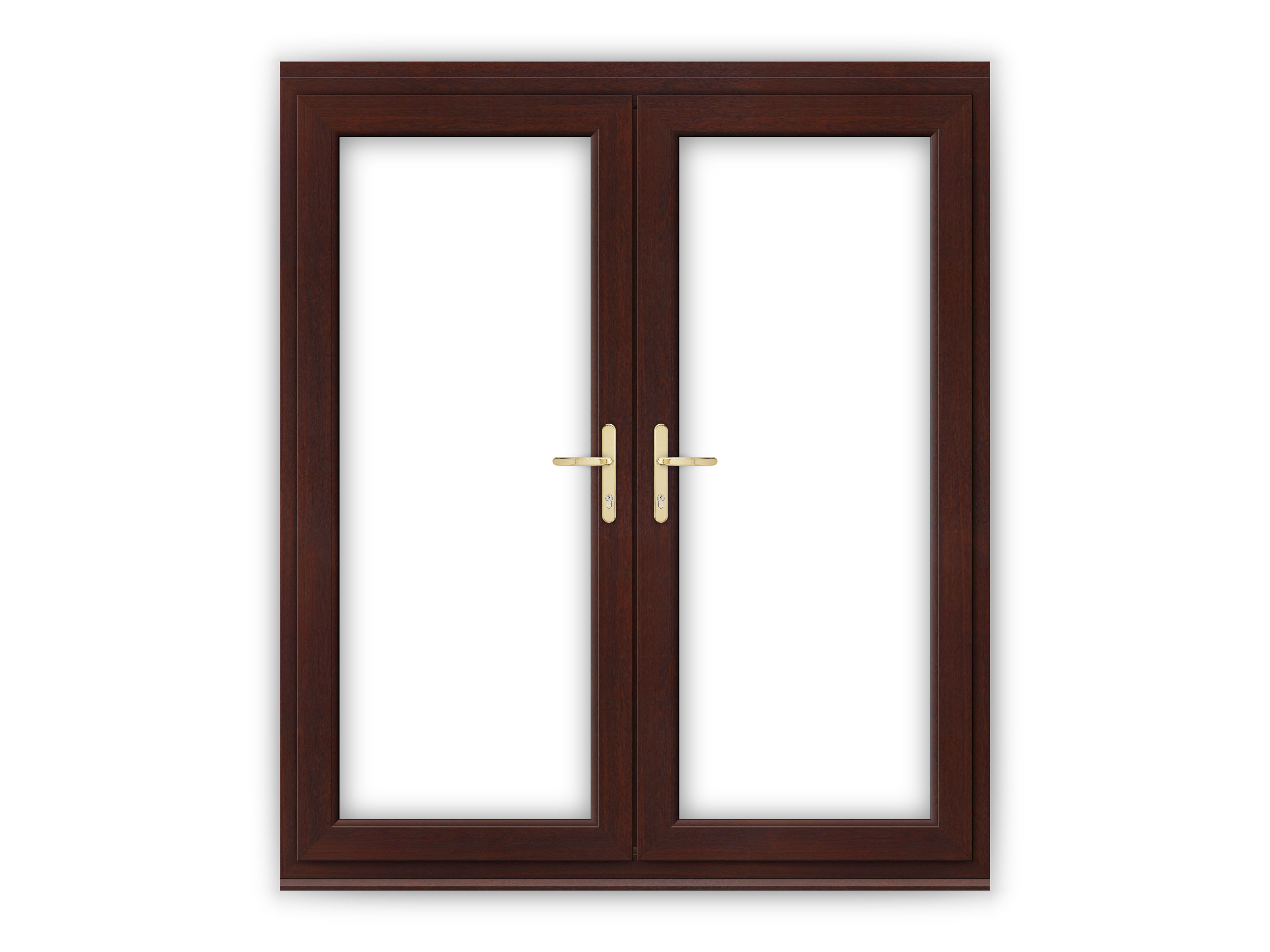 6ft Rosewood uPVC French Doors Flying Doors